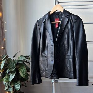 Black Leather Jacket for Women
